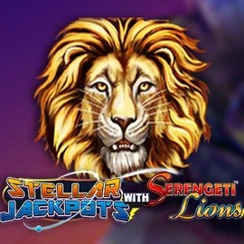 Stellar Jackpots with Serengeti Lions logo – Jackpots by Lightning Box Game at Optimbet Casino